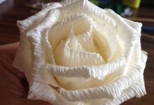ساخت گل رز با کاغذ کشی
