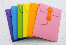 درست کردن پاکت نامه های رنگی و زیبا