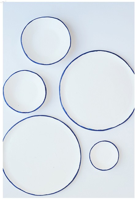 نقاشی روی ظروف ساده طرح دار کردن آنها
